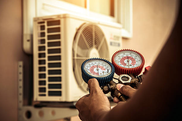Professional Hvac Maintenance technician working in Wallington, NJ